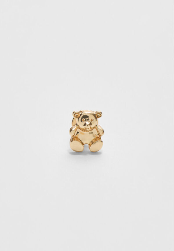 Stradivarius Set of 9 bear earrings  Gold OS - Image 2