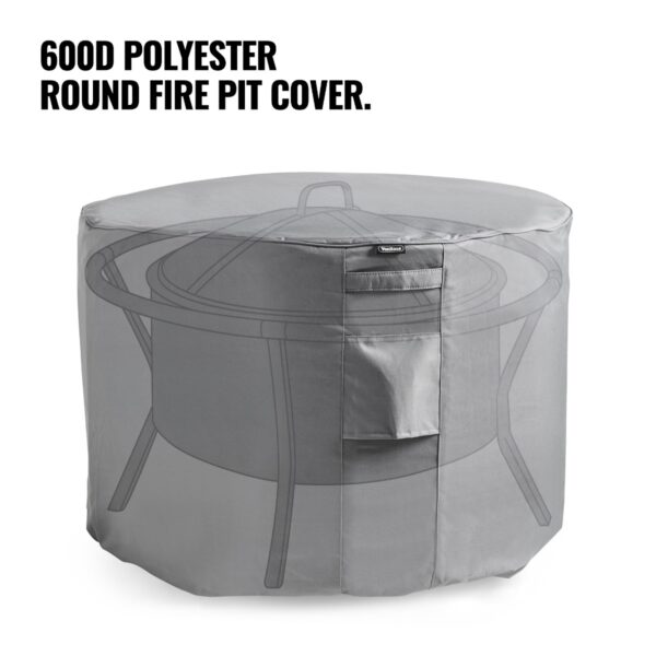 Round Fire Pit Cover (H) 60cm (W) 80cm - Image 2