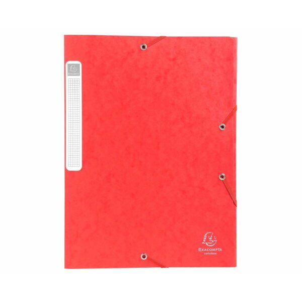 Exacompta Cartobox Box File A4 40mm Pack of 10, red