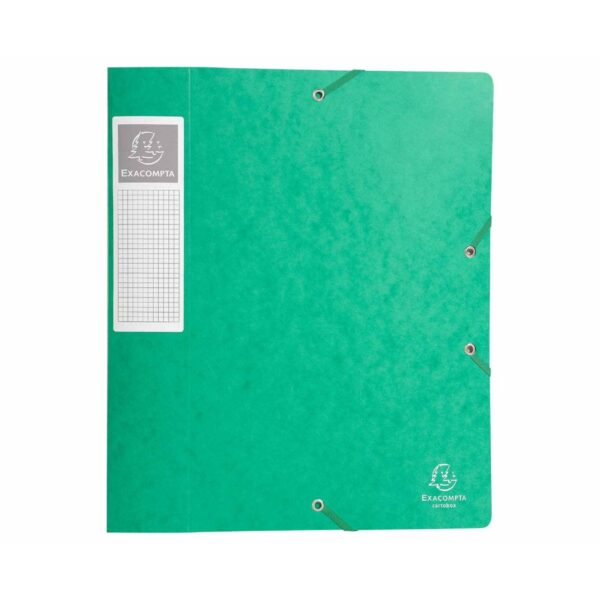 Exacompta Cartobox Box File A4 60mm Pack of 10, Green