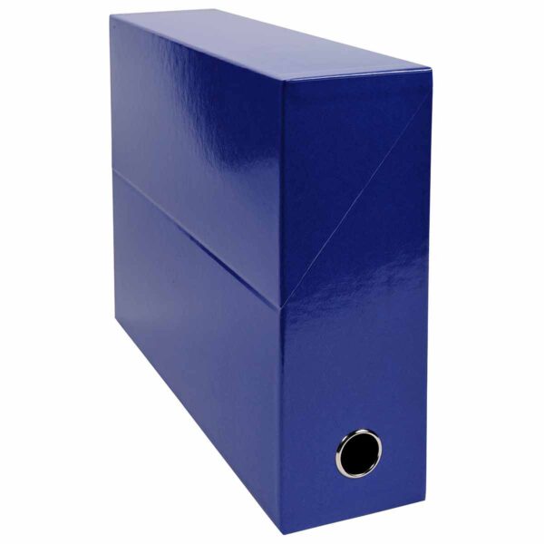 Exacompta Iderama Filing Box 90mm Pack of 5, Dark Blue