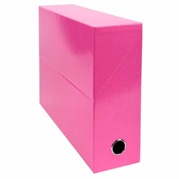 Exacompta Iderama Filing Box 90mm Pack of 5, Pink