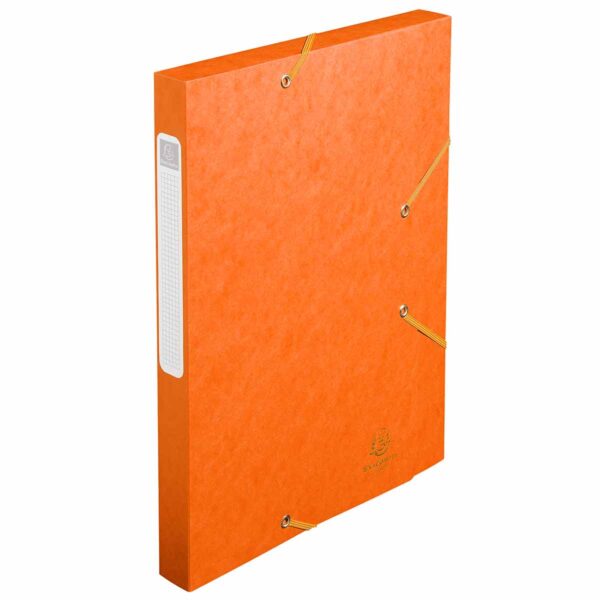 Exacompta Cartobox Box File 25mm 400g A4 Pack of 25, Orange