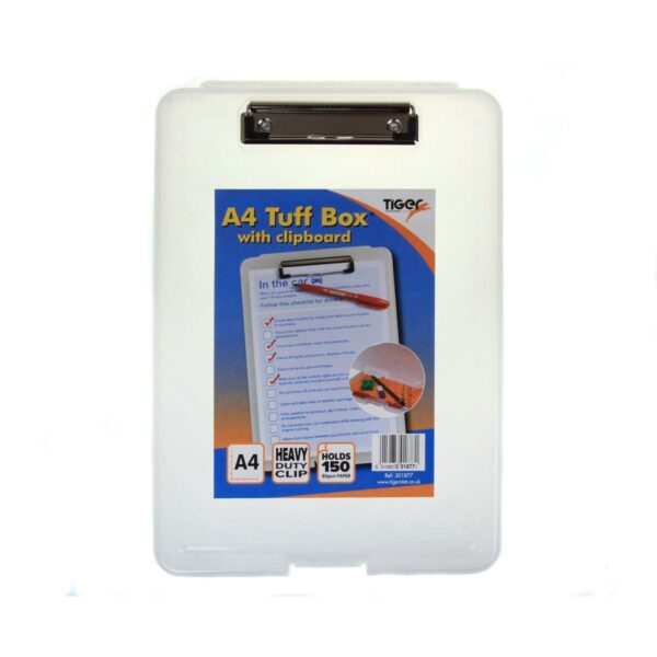 Tiger A4 Tuff Box With Clipboard, none