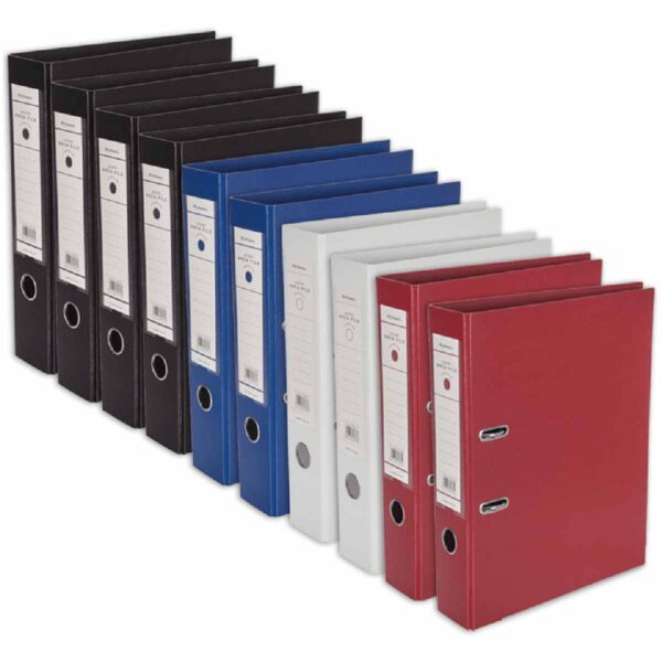 Ryman Premium Lever Arch Files Foolscap Pack of 10 Assorted, none