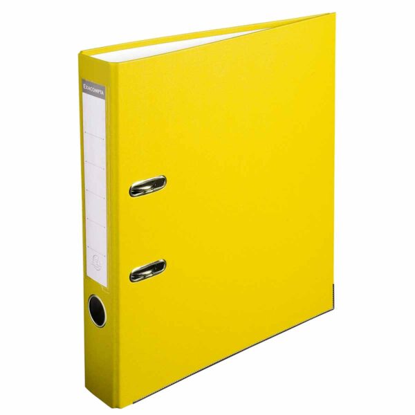 Exacompta Lever Arch File A4 PP 50mm Pack of 20, Yellow