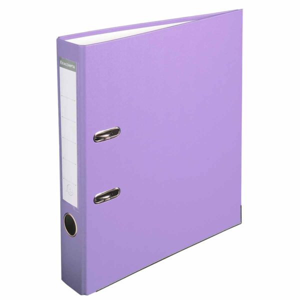 Exacompta Lever Arch File A4 PP 50mm Pack of 20, Lilac