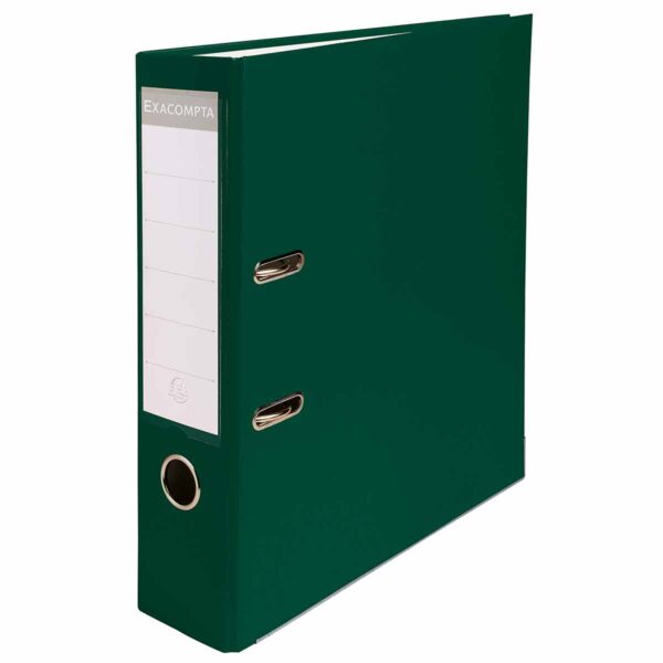 Exacompta Lever Arch File A4 80mm Pack of 20, Green