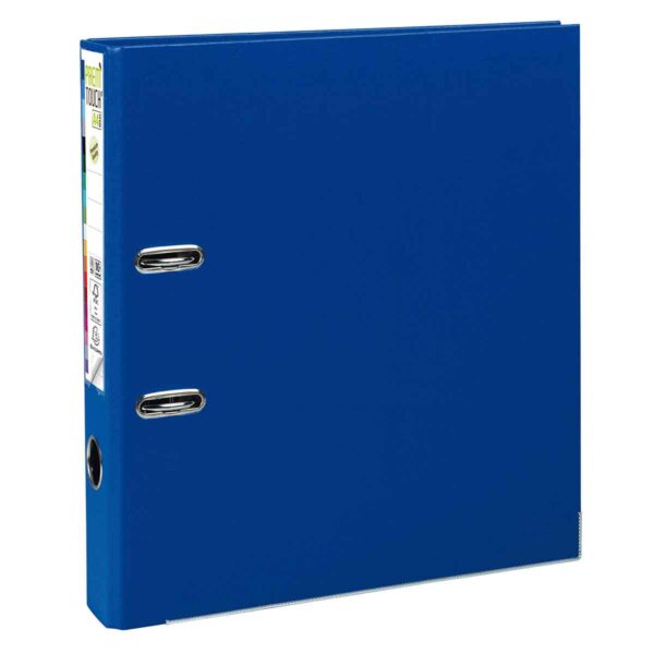 Exacompta PremTouch Lever Arch File A4 Plus PP 50mm Pack of 10, Dark Blue