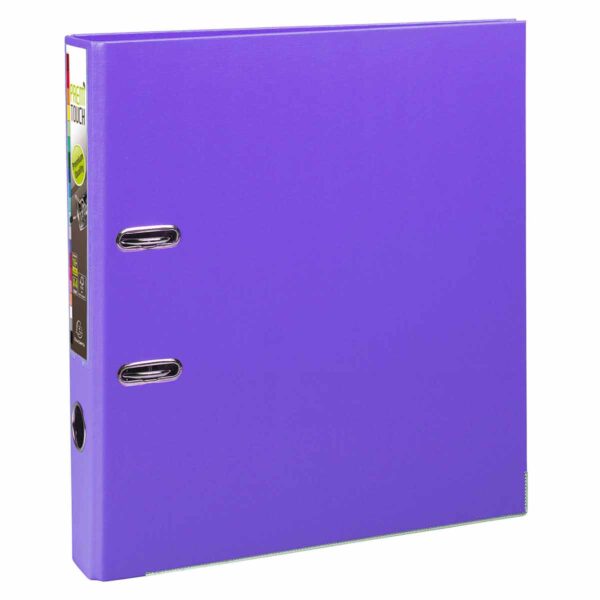 Exacompta PremTouch Lever Arch File A4 Plus PP 50mm Pack of 10, Purple