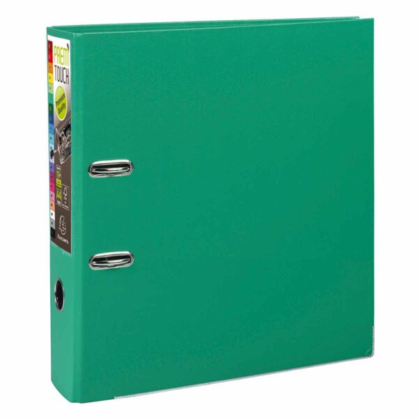 Exacompta PremTouch Lever Arch File A4 Plus PP 80mm Pack of 10, Green