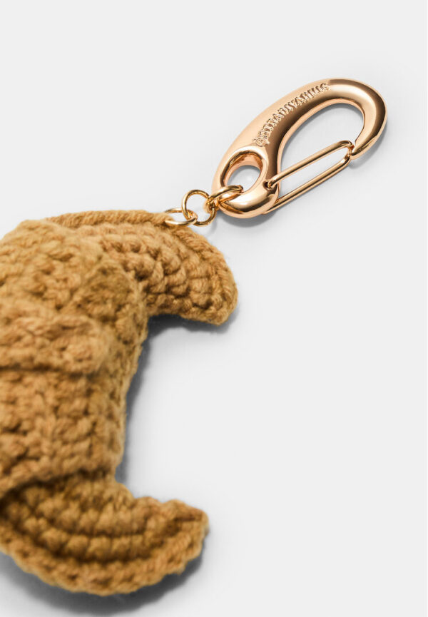 Stradivarius Croissant charm key ring  Brown OS - Image 2