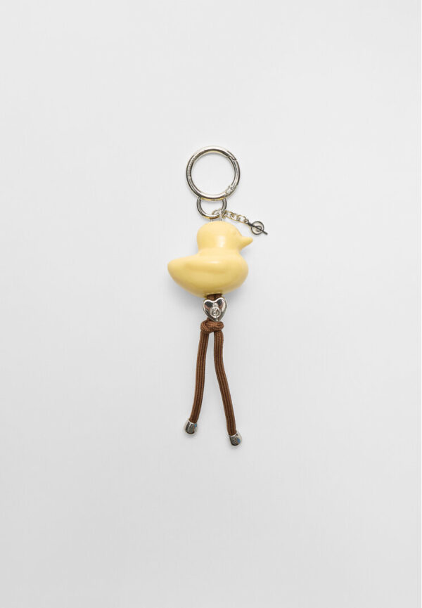 Stradivarius Duck charm keyring  Gold OS