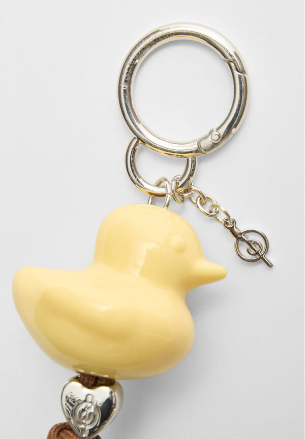 Stradivarius Duck charm keyring  Gold OS - Image 2