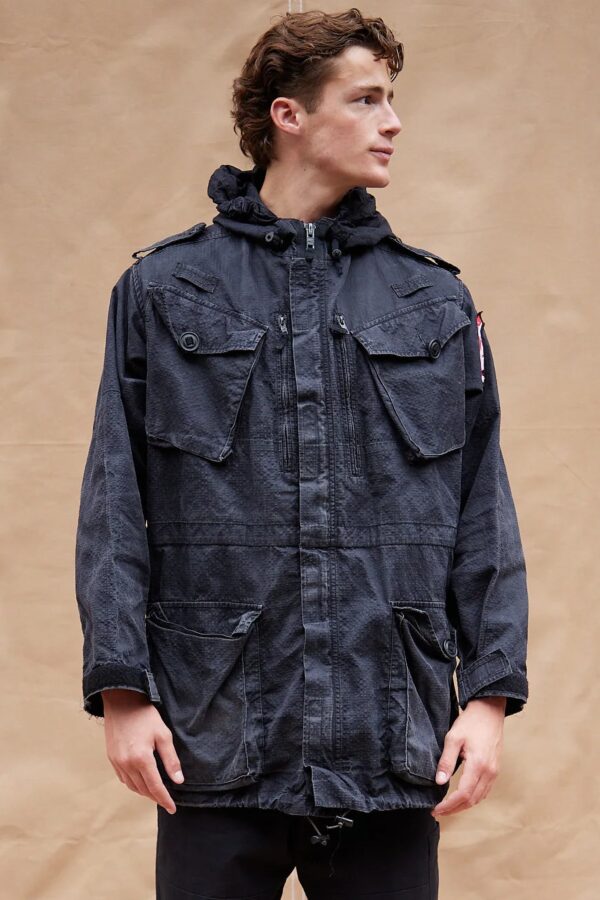 Tactical Utility Parka With Embroidered ST Logo in Black | Size: L