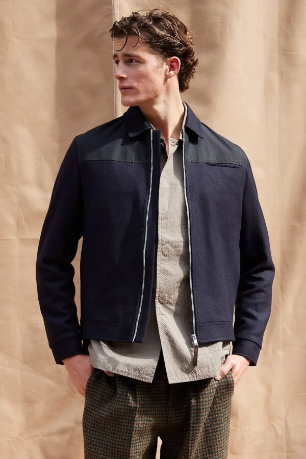 Vintage inspired 50s style Jacket in Navy | Size: M