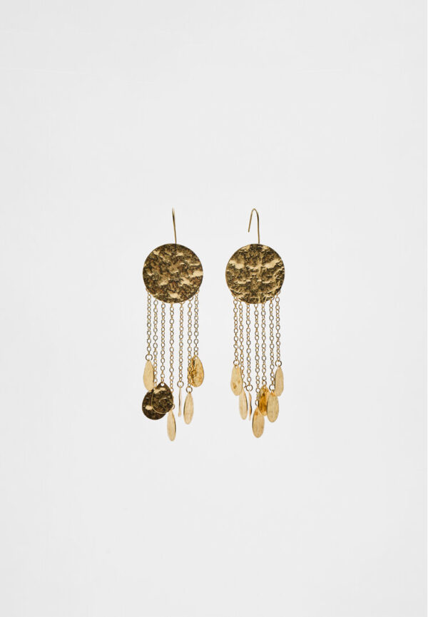 Stradivarius Long chain earrings  Gold OS