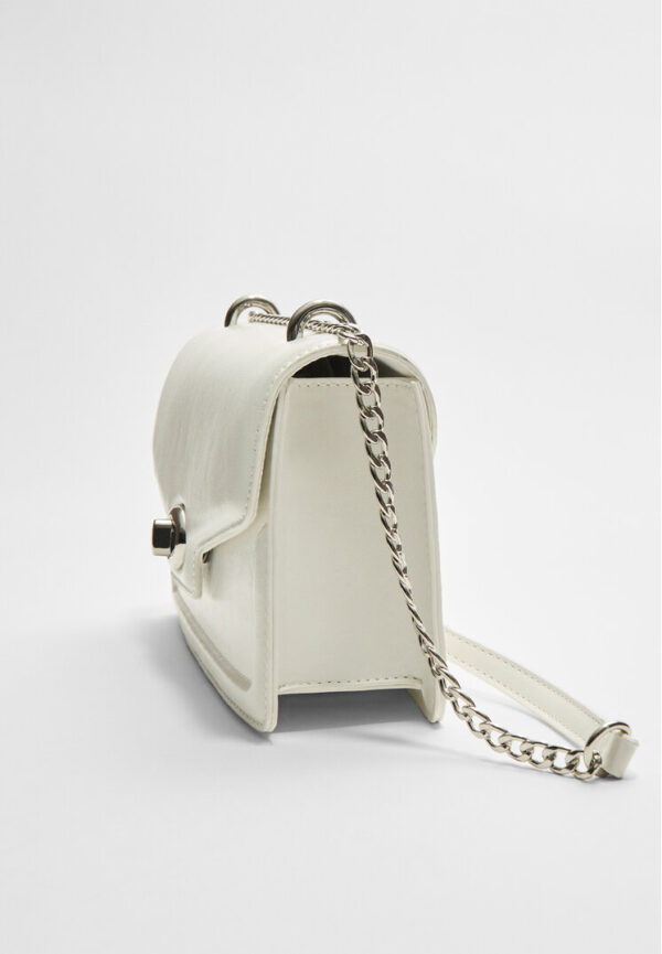 Stradivarius Rigid crossbody bag with clasp  White OS - Image 2