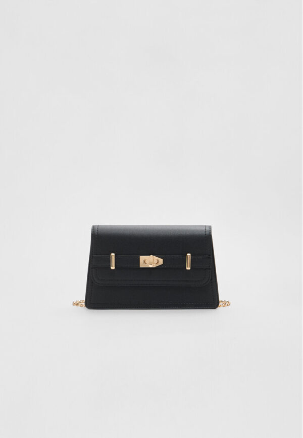 Stradivarius Crossbody bag with buckle  Black OS