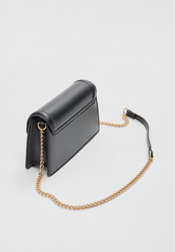 Stradivarius Crossbody bag with chain  Black OS - Image 2