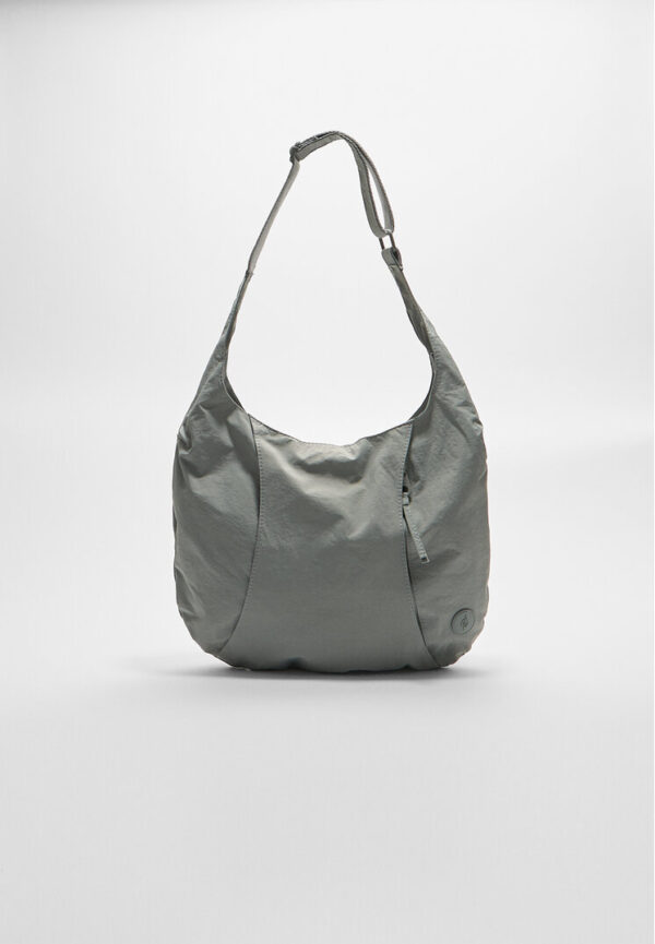 Stradivarius Fabric moon shoulder bag  Dark grey OS