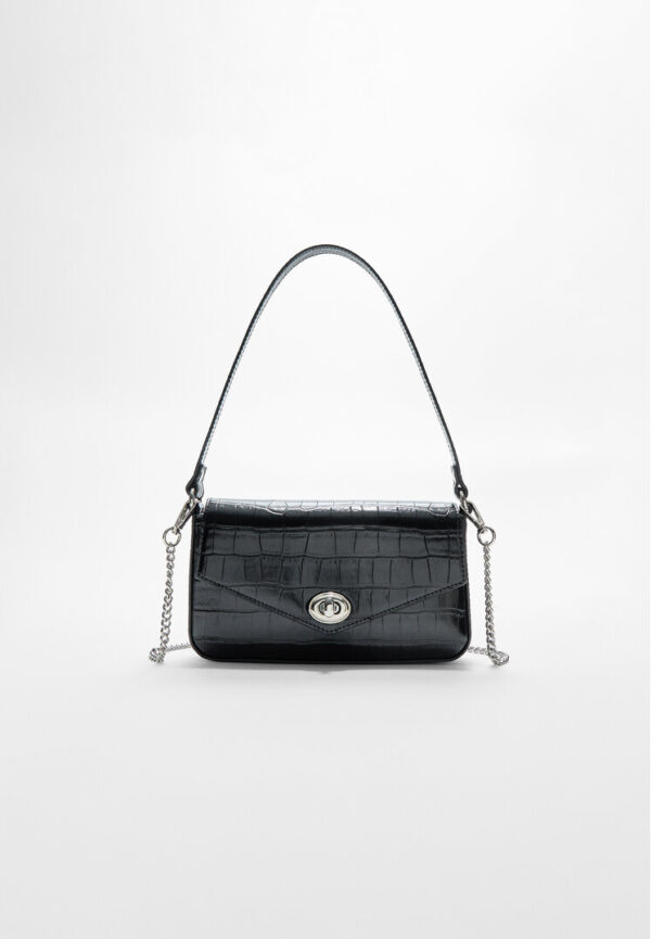 Stradivarius Double handle crossbody bag  Black OS