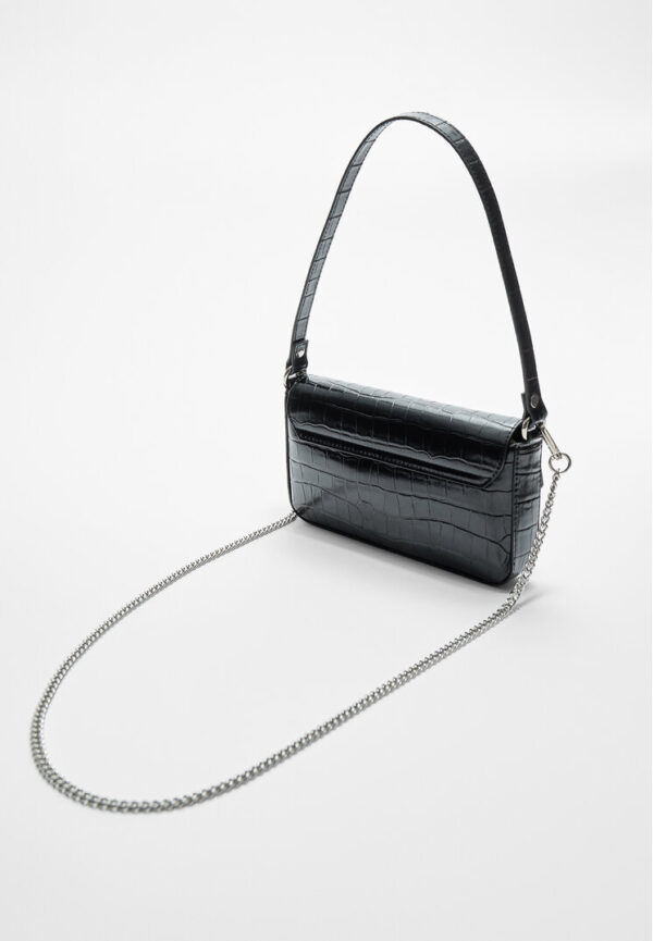 Stradivarius Double handle crossbody bag  Black OS - Image 2