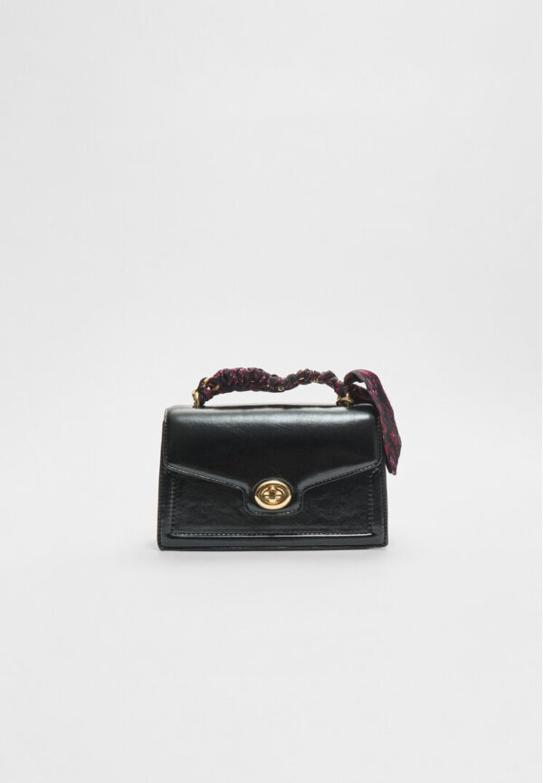 Stradivarius Crossbody bag with scarf  Black OS