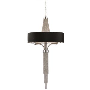 Small Langan Chandelier with Black Shade