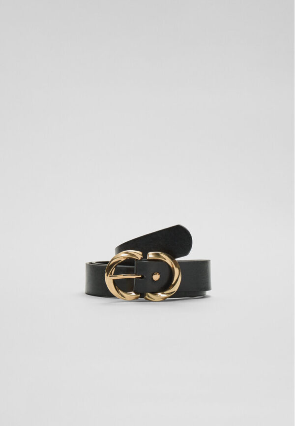 Stradivarius Double buckle belt  Black 26