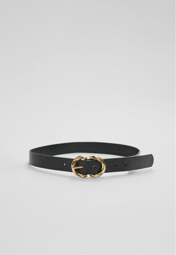 Stradivarius Double buckle belt  Black 26 - Image 2