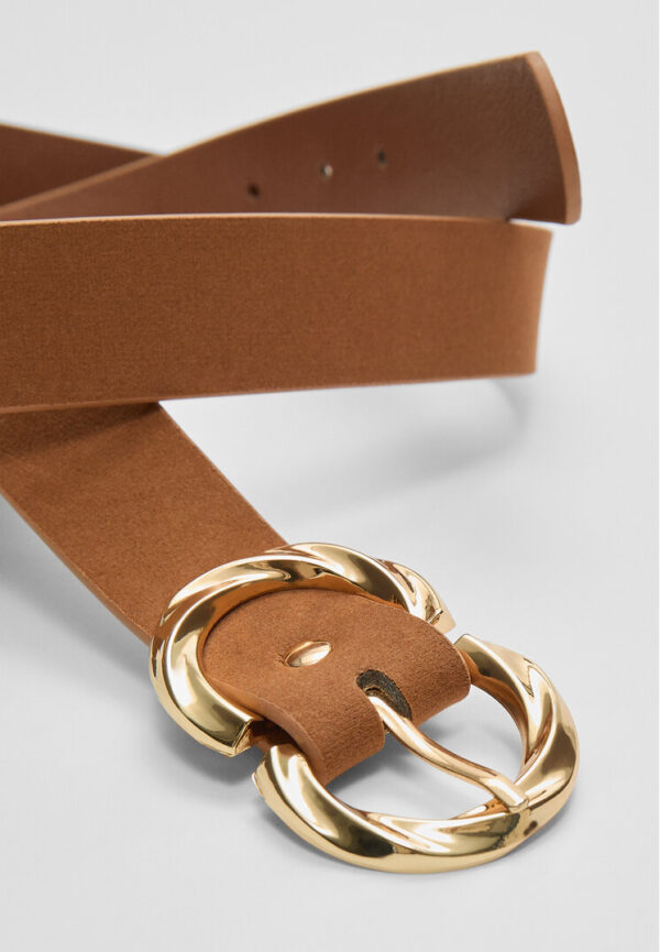 Stradivarius Double buckle belt  Pale camel 26 - Image 2