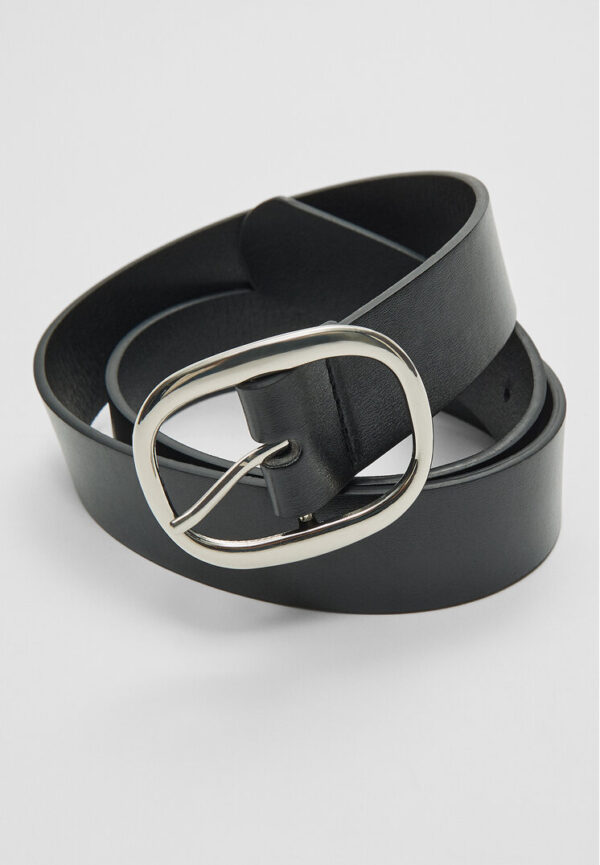 Stradivarius Belt with oval buckle  Black 26 - Image 2