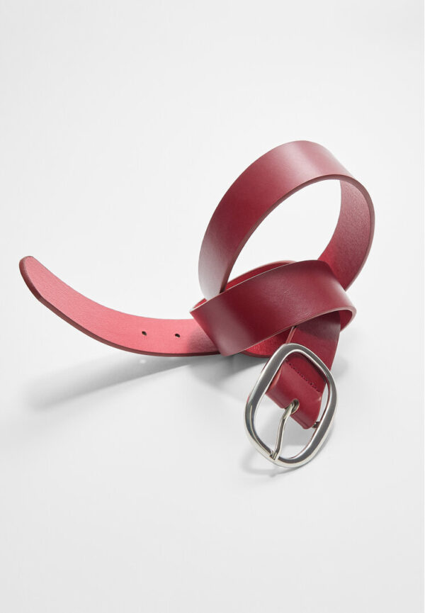 Stradivarius Belt with oval buckle  Red 30 - Image 2