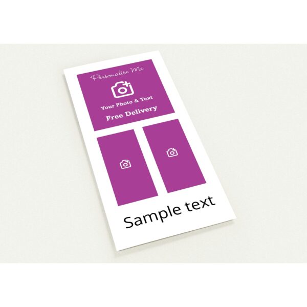 Personalised Pack of 10 Greeting Cards, A6 (10.5 x 14.8 cm) / Design Option 3