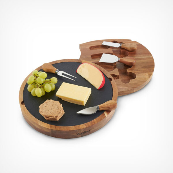 Round Cheese Board  Knife Set