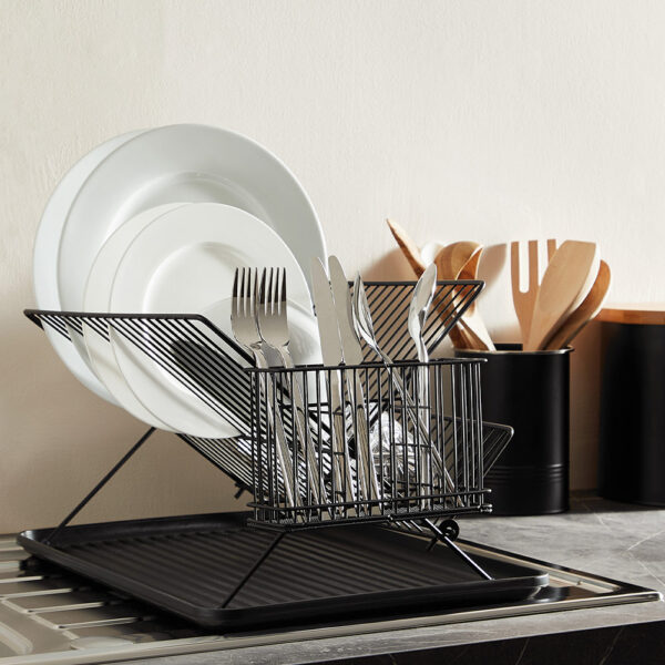 Matte Black Dish Drainer - Image 4