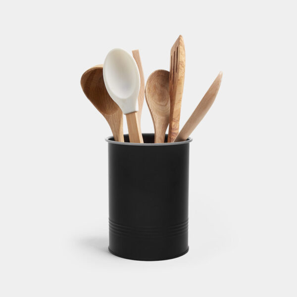 Matte Black Utensil Holder