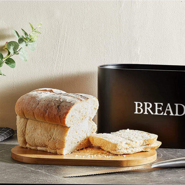 Matte Black Bread Bin - Image 3