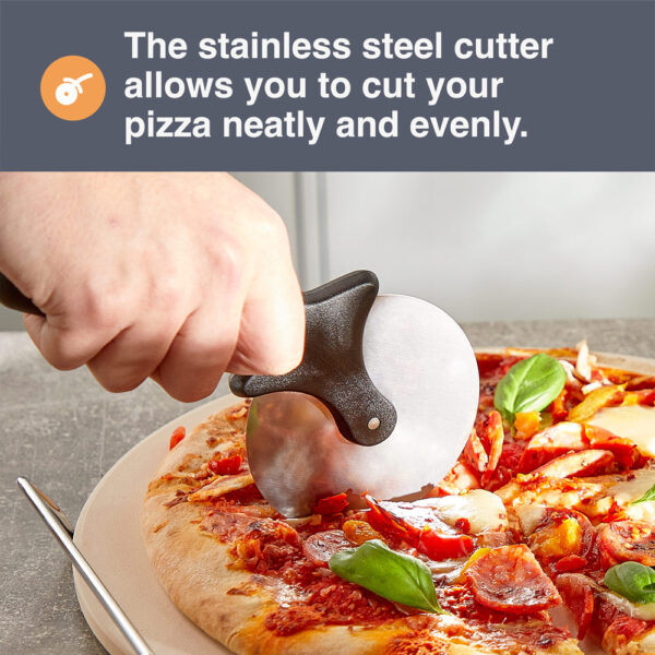 BBQ Pizza Stone & Cutter - Image 4