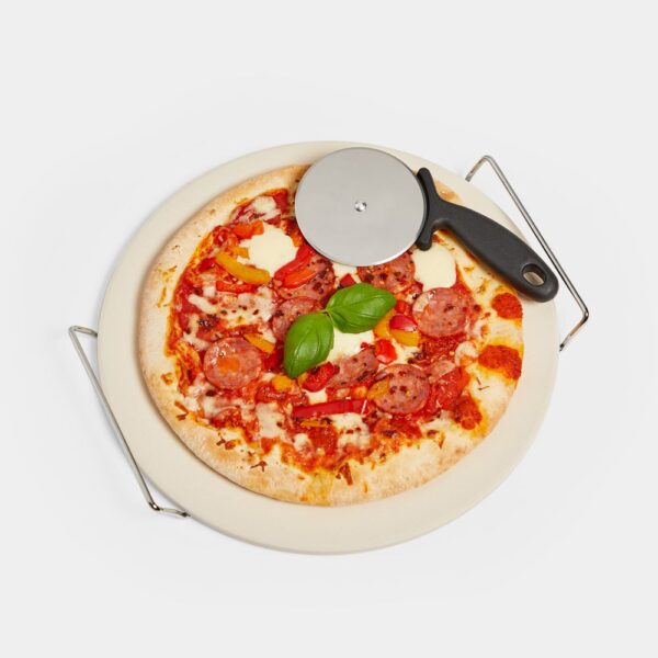 BBQ Pizza Stone & Cutter