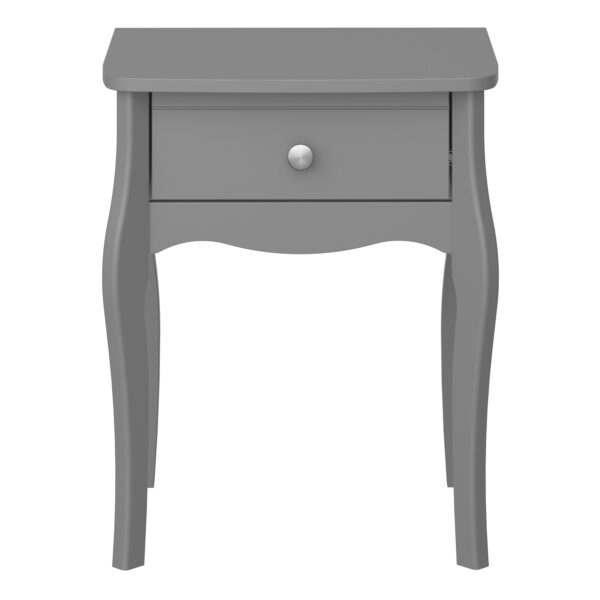 Baroque Nightstand in Grey