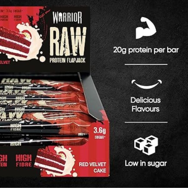 Warrior RAW Protein Flapjack - 12 Bars 12 Bars