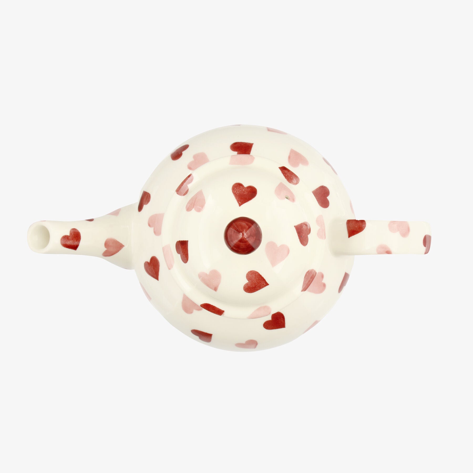 Emma Bridgewater | Seconds Pink Hearts 4 Mug Teapot - Unique Handmade & Handpainted English Earthenware Vintage Style Teapots - Image 6