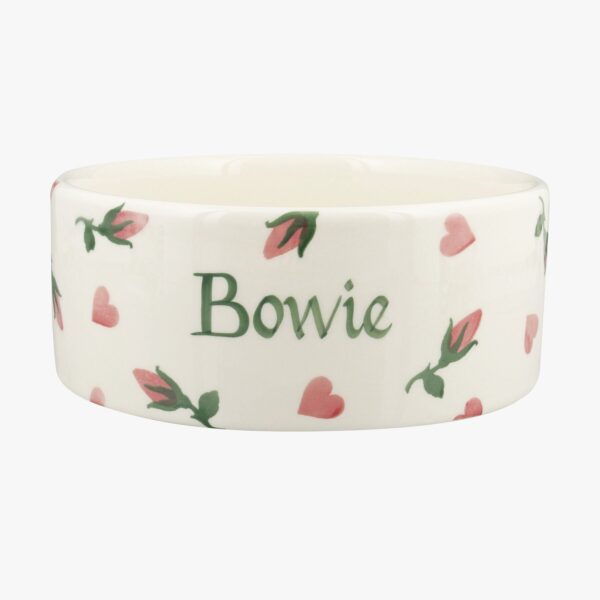 Personalised Little Rose Bud Large Pet Bowl  - Customise Your Own Pottery  | Emma Bridgewater