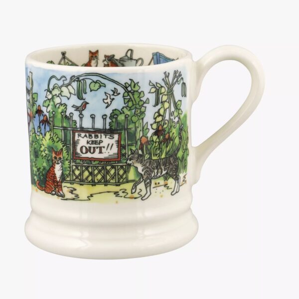 Emma Bridgewater | Seconds In The Garden 1/2 Pint Mug - Unique Handmade & Handpainted English Earthenware Tea/Coffee Mug