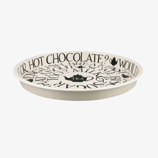 Emma Bridgewater | Black Toast Round Tin Tray - Image 2