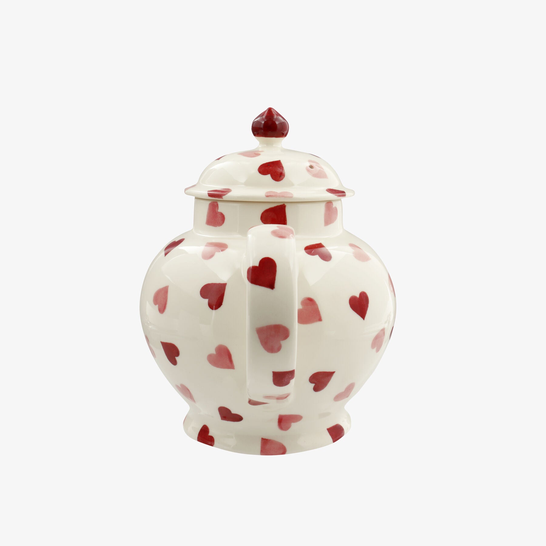 Emma Bridgewater | Seconds Pink Hearts 4 Mug Teapot - Unique Handmade & Handpainted English Earthenware Vintage Style Teapots - Image 4