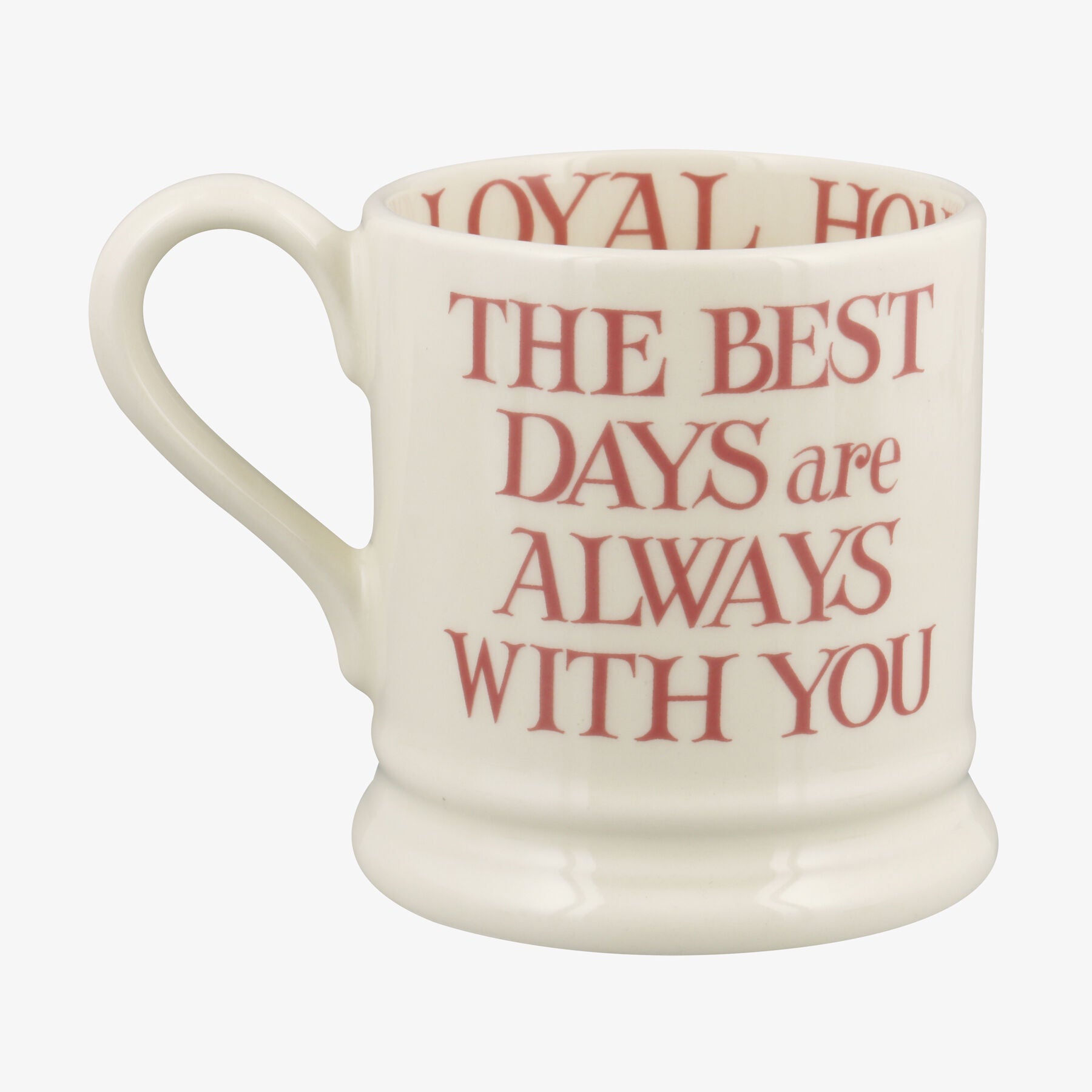 Emma Bridgewater Seconds Pink Toast My Brilliant Friend 1/2 Pint Mug - Unique Handmade & Handpainted English Earthenware Tea/Coffee Mug - Image 4