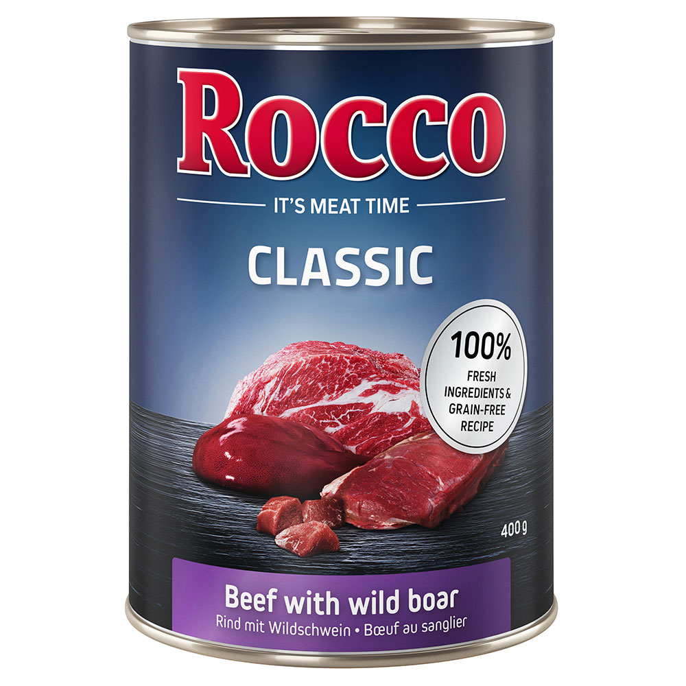 Rocco Classic Saver Pack 24 x 400g - Beef with Wild Boar